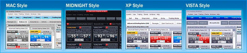 Select from Mac Style, XP Style, and Vista Style