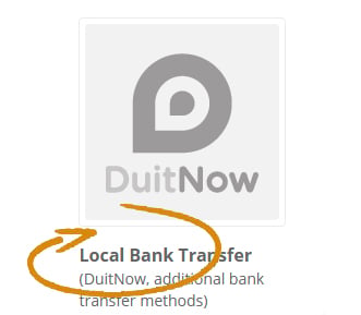 DuitNow Deposit Option